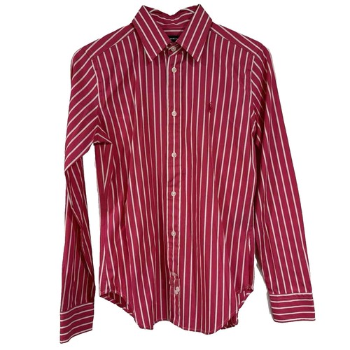 Vtg 90s POLO SPORT Ralph Lauren Stripe Button Up Shirt Lowell