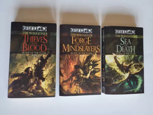 D&D Eberron Blade of the Flame Trilogy Books 1, 2, 3 Tim Waggoner 1st Printing