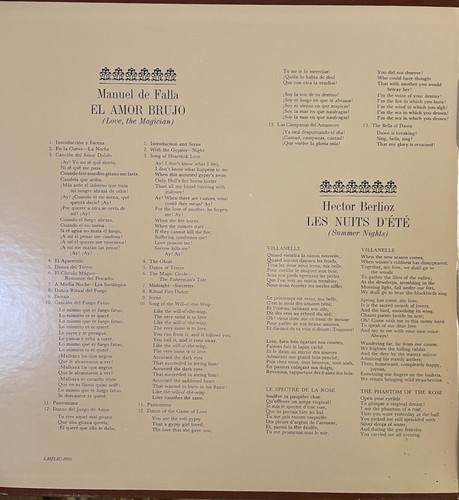 Price, Reiner, Falla El Amor Brujo / Berlioz Les Nuits D'Ete LP LSC 2695 Stereo - Imagen 3 de 6