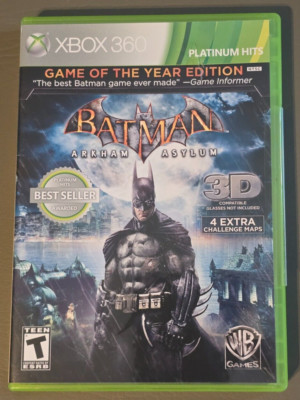 Batman: Arkham Asylum - Game of the Year Edition (Microsoft Xbox 360, 2010)