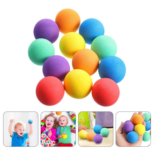 Kids Indoor Outdoor Play 24pcs Mini EVA Stress Balls Soft Colorful