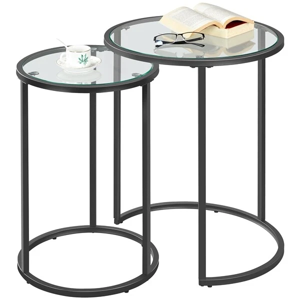 Glass nest sale of tables ebay