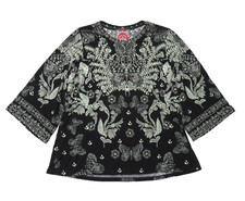 NWT Johnny Was Janie Favorite Bell Sleeve Farfalla Jersey T-Shirt Top M 138