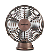 Holmes Heritage 4" Mini Brushed Copper USB Desk Fan