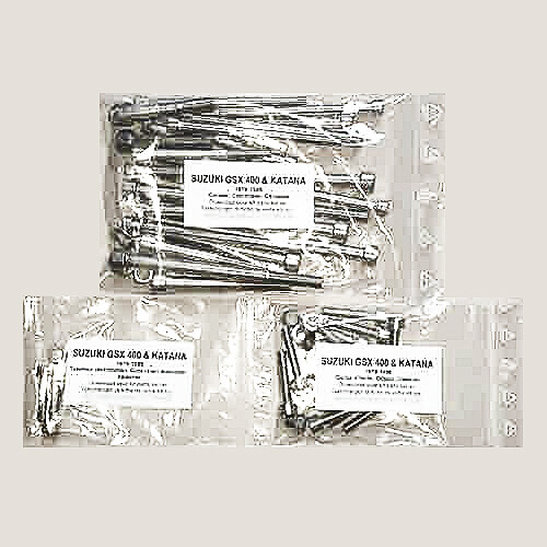 Kit visserie inox anti-rouille pour carter Suzuki GSX 400 T
