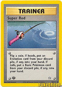 Pokemon Neo Genesis Trainer - Super Rod Card 103/111 UNLIMITED EDITION