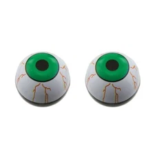 PRO+ BICYCLE ROUND GREEN EYE BALL VALVE STYLE CAPS FOR SCHRADER VALVE