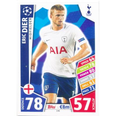 Match Attax Champions League 17/18 - 136 - Eric Dier - Tottenham Hotspur