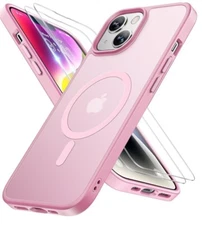 For iPhone 16 15 14 Plus 13 12 11 Pro Max Frosted Case Mag Safe Shockproof Cover