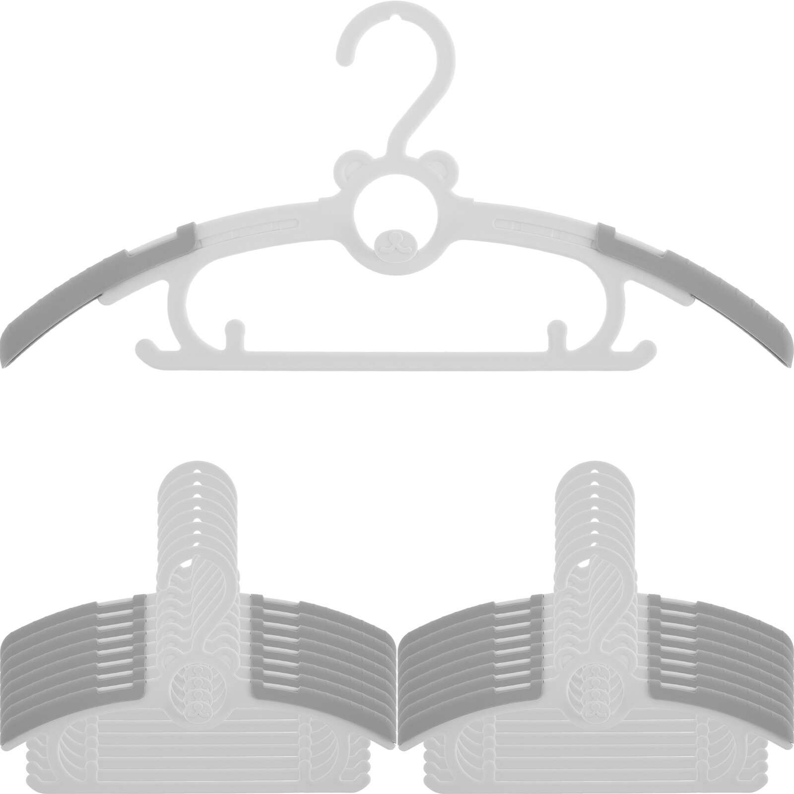 20Pcs Baby Hangers for Closet Clothes Extendable Infant Pant Hanger Newborn eBay