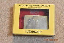 U.S. MARINE CORPS NCO DRESS BLUE BELT BUCKLE ANODIZED GOLD PLATED Officers Equip