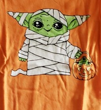 Star Wars Baby Yoda Long Sleeve Halloween Pajama Set Girls' Size 8/New