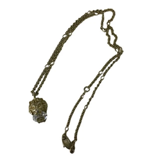 Collana Ciondolo Testa di Leone Gucci Oro con Scatola