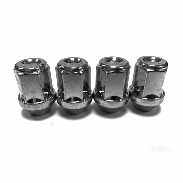 20 X 1/2" Inch UNF 19mm Hex Alloy Wheel Lug Nuts Silver for sale online
