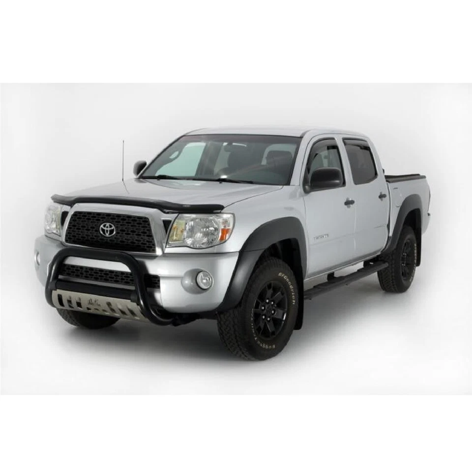 AVS Front & Rear In-Channel Smoke Window Ventvisors for 05-15 Tacoma Crew Cab Foto 3 de 4