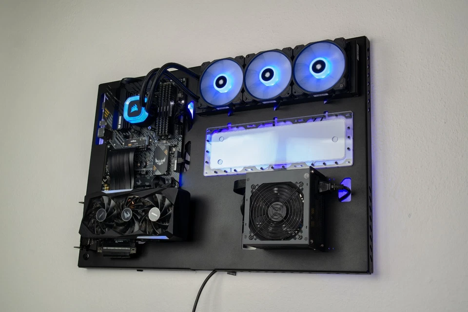 Wall Computer Case, 360mm Dual Slot Wall-Mountable PC Case, Custom Liquid Coolin - Image 3 of 4