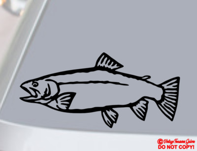 CUTTHROAT TROUT FISH Vinyl Decal Sticker Car Boat Window Wall Bumper Fly Fishing