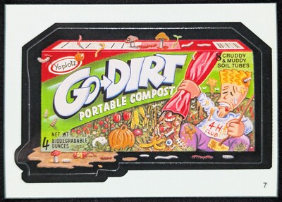 Go-Dirt Go-Gurt Yogurt 2004 Topps Wacky Packages Sticker Card #7 (NM)