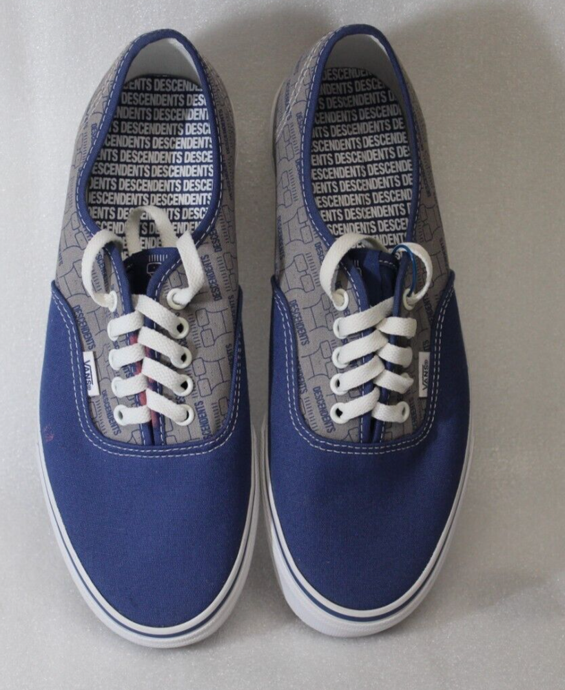 Vans X Descendents Authentic Punk Rock Shoes Size 10 US StvNvy/MdGry Used