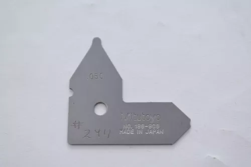 Mitutoyo No. 186-906 Radius Gage Size .050