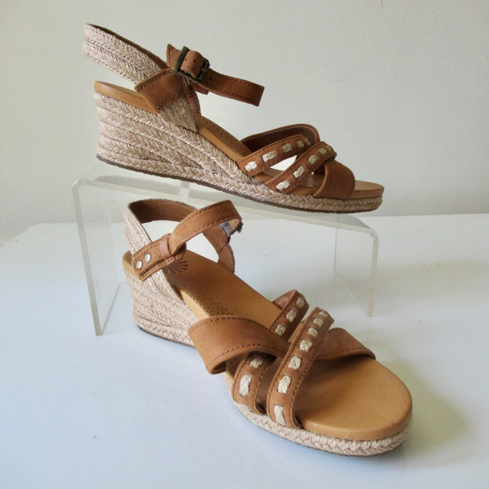 UGG Mairi Espadrillas zeppa cinturino alla caviglia # 1006355 US 9