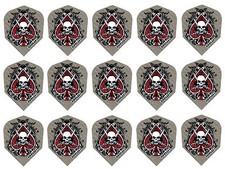 5 Sets Harrows Dimplex Standard Dart Flights - Ships w/ Tracking - Skull Spade