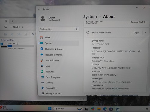 LENOVO THINKPAD X1 YOGA GEN 6 | CORE I5-1135G7 2.40GHZ | 8GB | 256GB - Picture 7 of 7