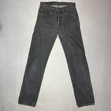 Vintage 80s Levi’s 501 Denim Jeans Black Made In USA 30x34 4