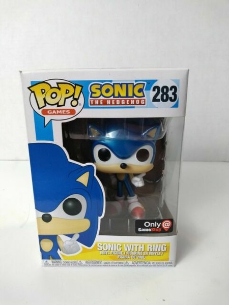 Sonic The Hedgehog With Ring Metallic Pop Vinyl 283 Funko Gamestop for sale online | eBay