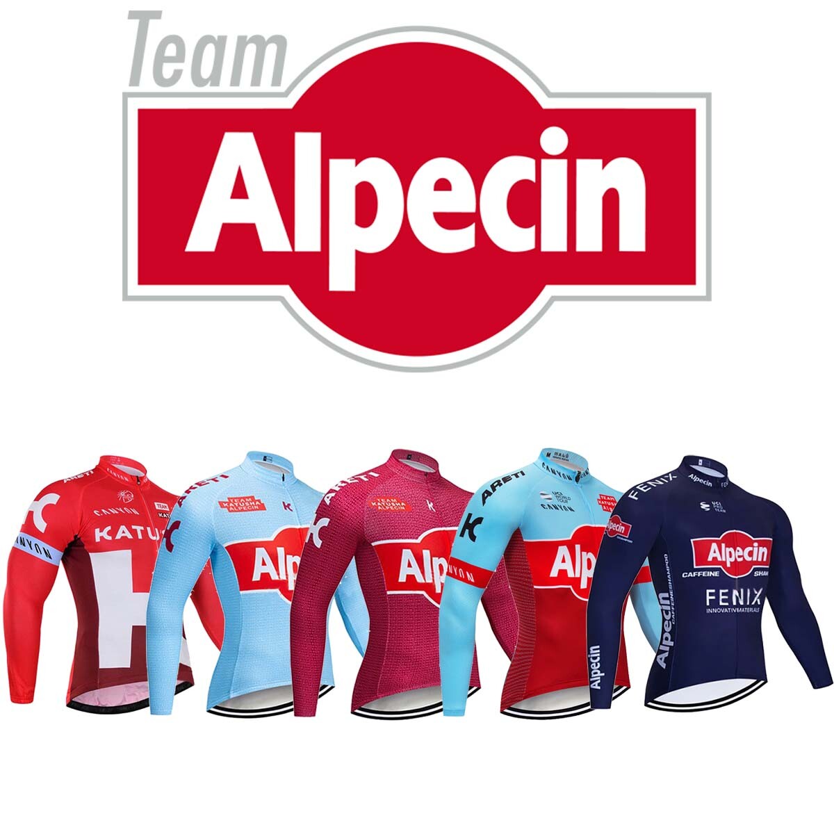 Alpecin Cycling Jersey Bike Shirt Long Bicycle Jacket Motocross T