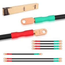 10L0L Golf Cart Battery Cables for 36V  48V EZGO TXT Medalist 1994 up, 4 Gauge