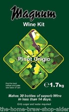 Magnum Wine Kit Range - 30 Bottle Making Either Rose, Red, White, Pinot Grigio