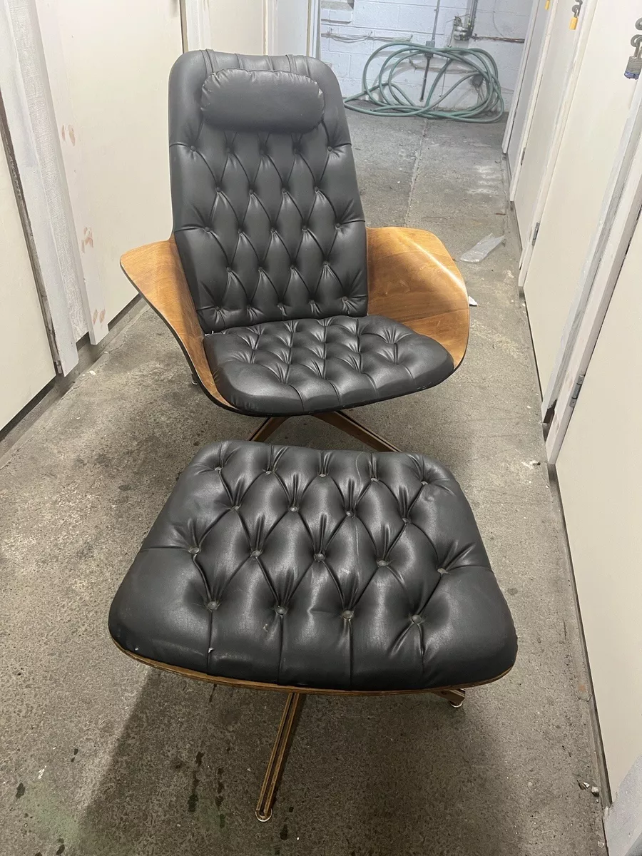 George Mulhauser for Plycraft Mid Century Mr Chair and Ottoman