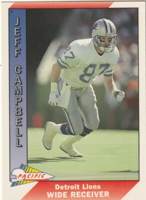 FREE SHIPPING-MINT-1991 Pacific Jeff Campbell #133-PLUS LIONS BONUS CARDS