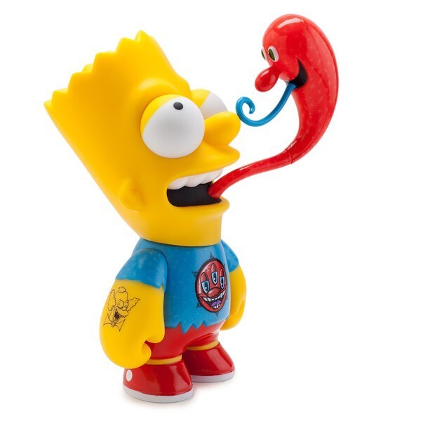 Bart Simpson figurine Kidrobot Kenny Scharf pour déco salon moderne