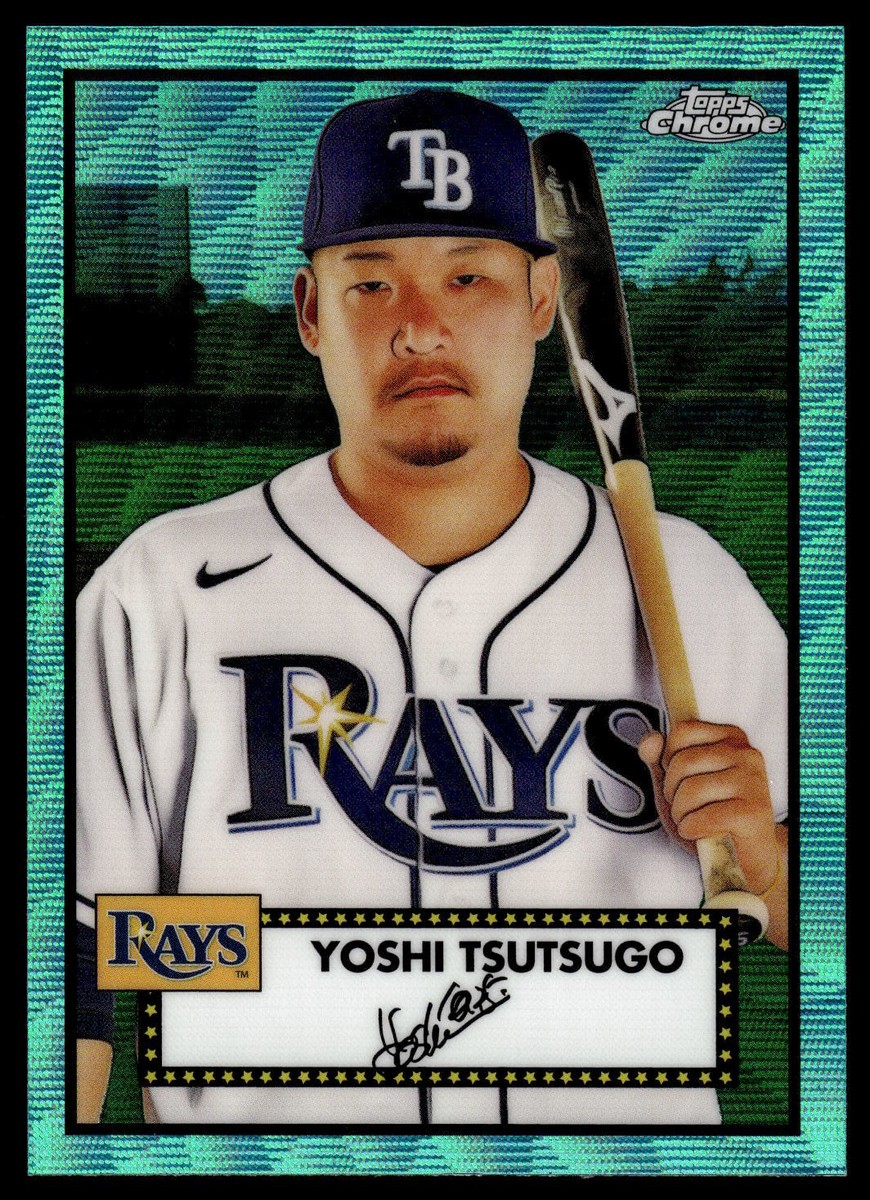 a_yanReプラチナム×2 2021 Topps Chrome Platinum Anniversary Yoshi Tsutsugo Aqua Wave