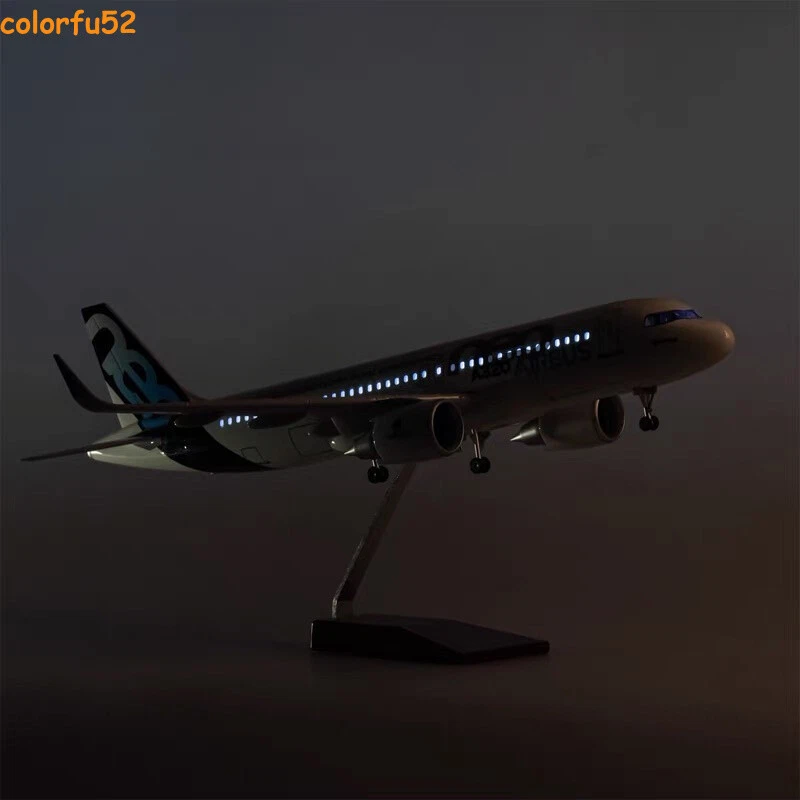 NEW 1/80 Airbus A320neo Passenger Plane Model Airplane W/Voice Controlled Lights - Image 2 of 4