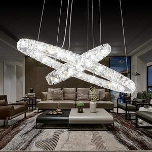 Led Crystal Ring Pendant Light Chandelier Lamp Ceiling Fixture Diy
