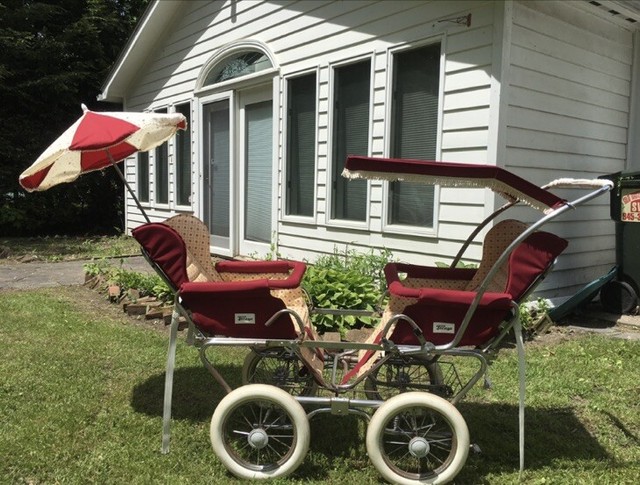 chicco double stroller red