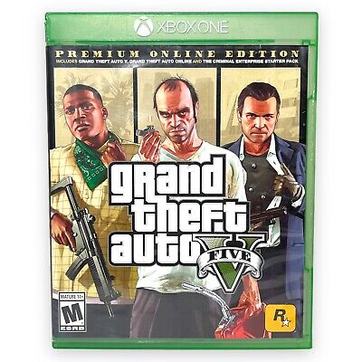 GTA GRAND THEFT AUTO V 5 MICROSOFT XBOX 360 GAME COMPLETE w/MANUAL & MAP  Tested