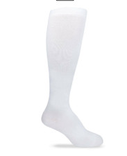 NWOT Made in USA Snow White Fuzzy OTC Knee High Compression Socks sz XL