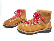 Vintage DUNHAM Brown Suede Goodyear Welted Mountain Hiking Boots Men's US 9 M