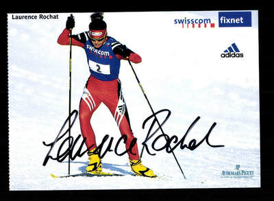 Laurece Rochat Autogrammkarte Original Signiert Skilanglauf + A 166632