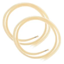 Healifty 2 Hanks Professional Violin Horse Hair Bow Mongolian Stallion Hair (...