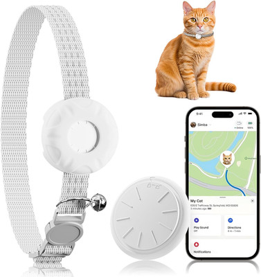 Cat GPS Tracker, Waterproof Pet Tracker for Cats, Cat Tracker Collar with Safety