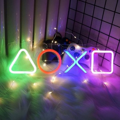 Gaming Zimmer 3D LED Lampe Konsole Logo Gaming Deko Beleuchtung Nightlight Gift*