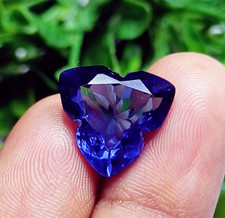 Natural Blue Tanzanite Fancy Cut 10.50 Ct Certified Loose Gemstone ~ Free Gift