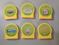 LeapFrog Click Start My First Computer 6 Games Cartridges Dora Nemo Disney Cars