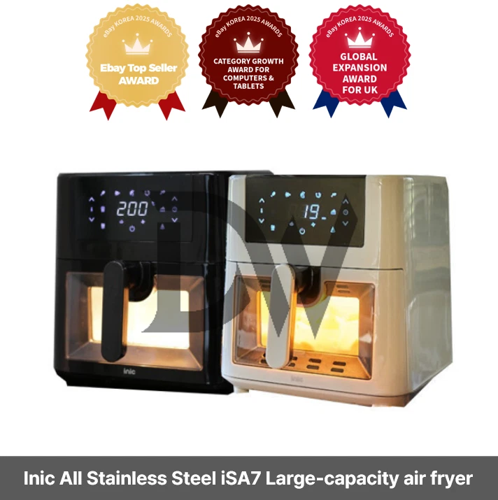 Inic All Stainless Steel iSA7 Large-capacity air fryer 7 L / Express / Genuine
Opens in a new window