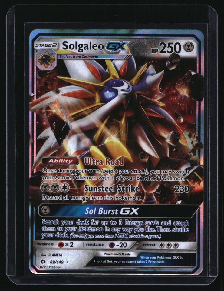 Pokémon Sun & Moon Solgaleo-GX # 89/149